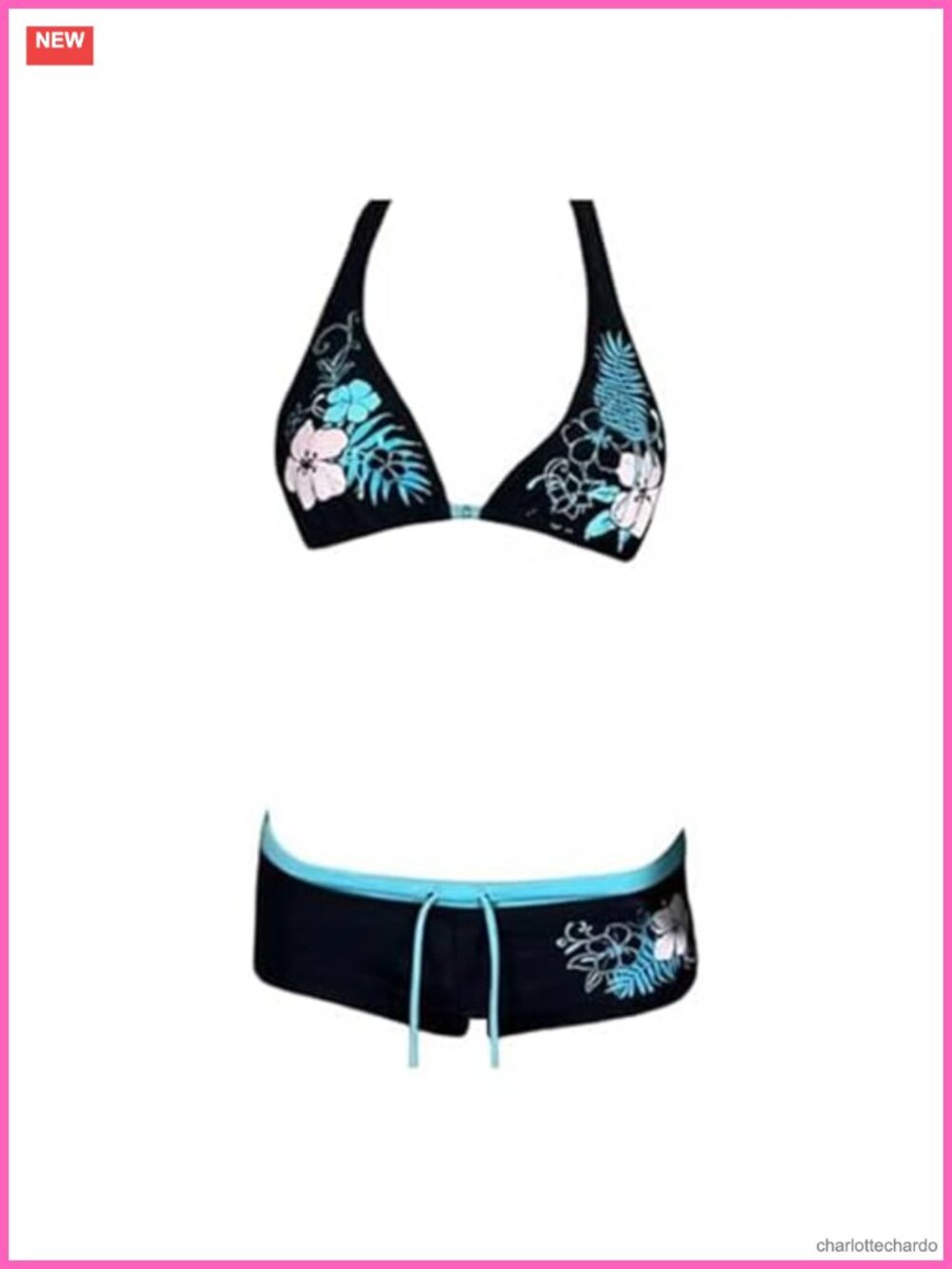 Y2K Halter Bikini Set Women Sexy Two Piece Swimsuit Beach Vacation Outfit
